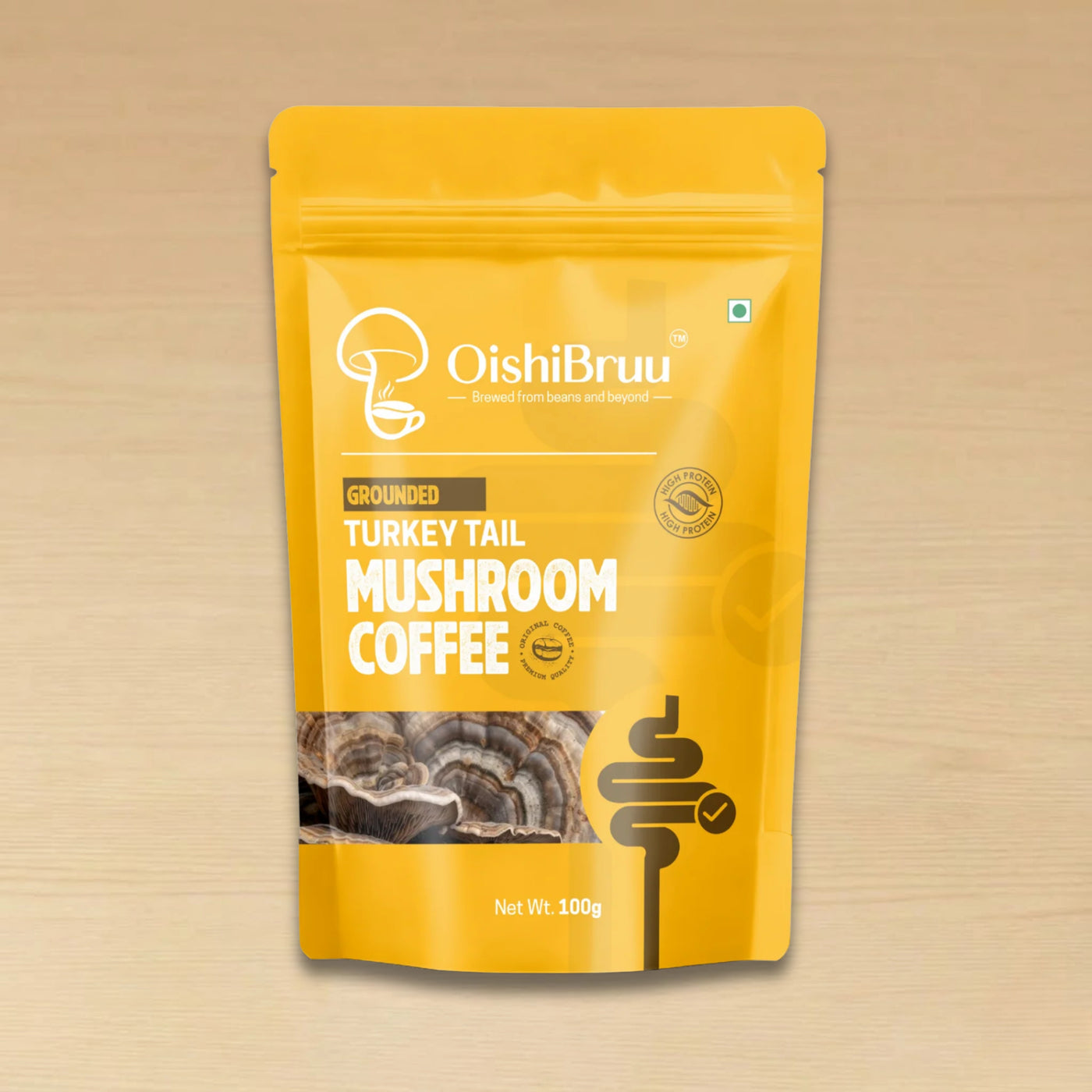 Grounded Turkey Tail Mushroom Coffee