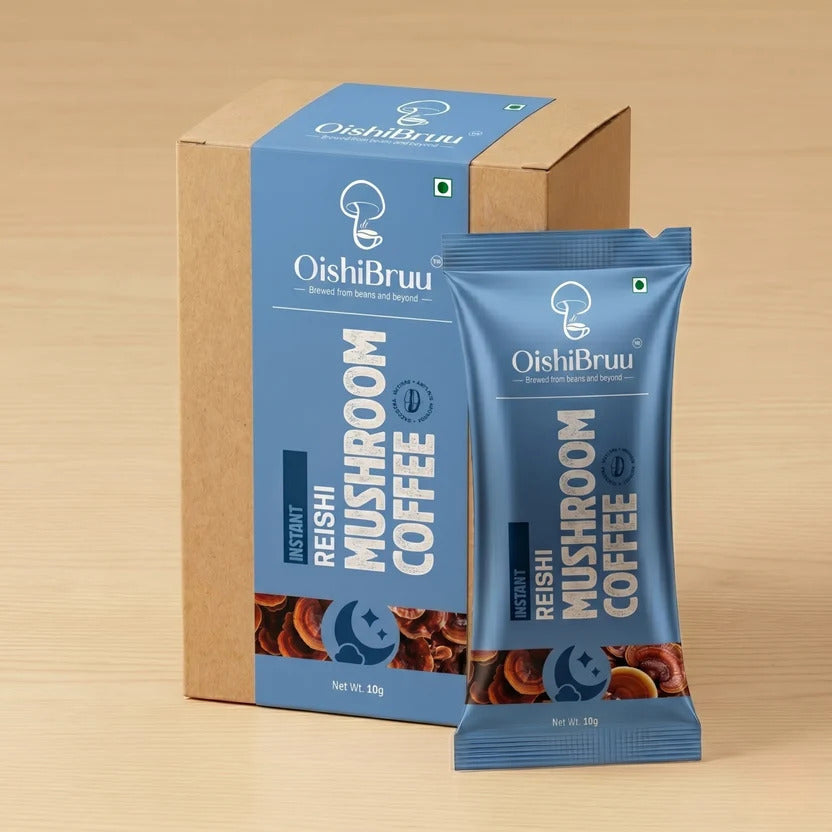 OishiBruu Instant Reishi (Decaf) Mushroom Coffee sachet